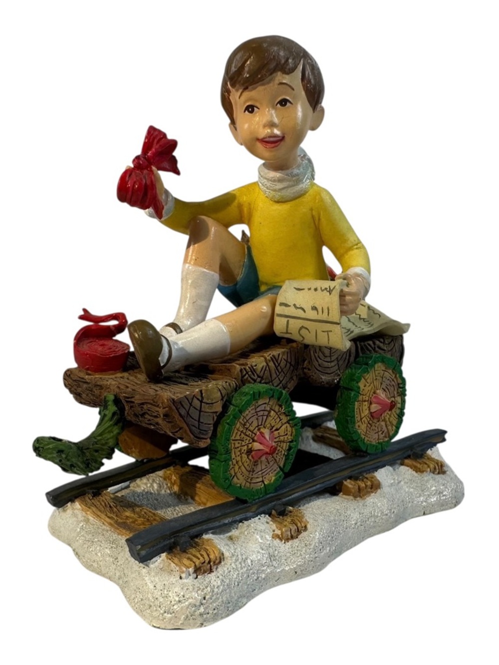 Piglet Holiday Express Disney Christopher Robin Danbury Mint Christmas Pooh Vtg - Picture 2 of 11